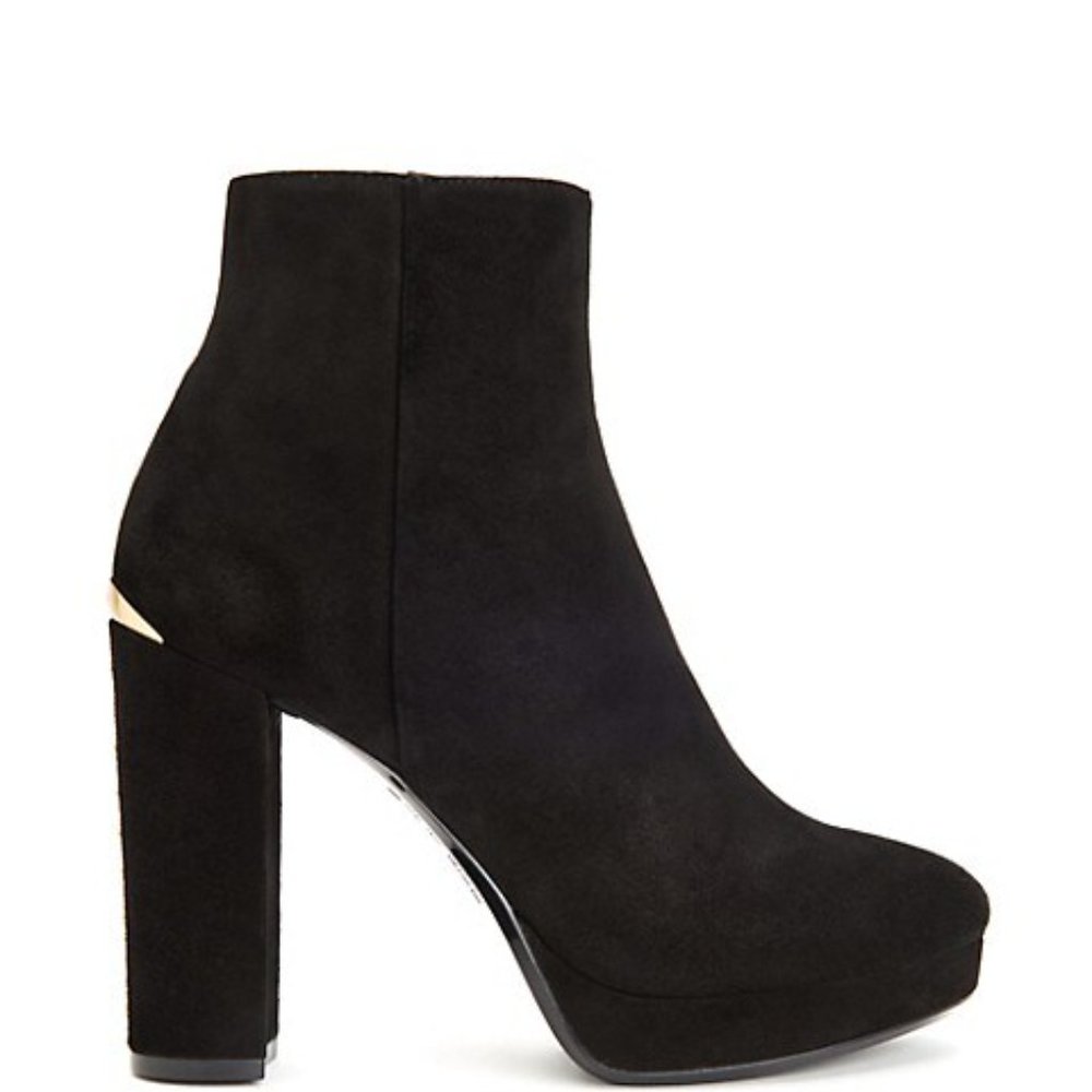 BNIB Calvin Klein Kid Suede Platform Booties 8.5